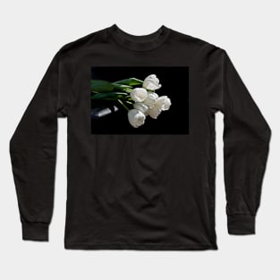 White Tulips Long Sleeve T-Shirt